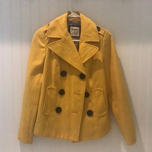 Old Navy Yellow Pea Coat